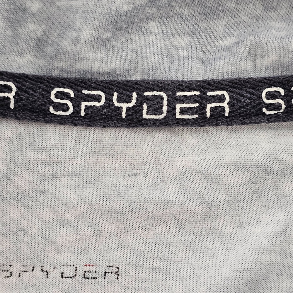 Spyder Gray Short Sleeve Button Up Pajama Top Women's L - Picture 5 of 10